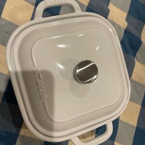 Staub White Ceramic Baking Dish